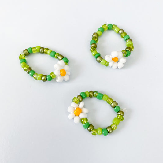 Green Daisy Ring
