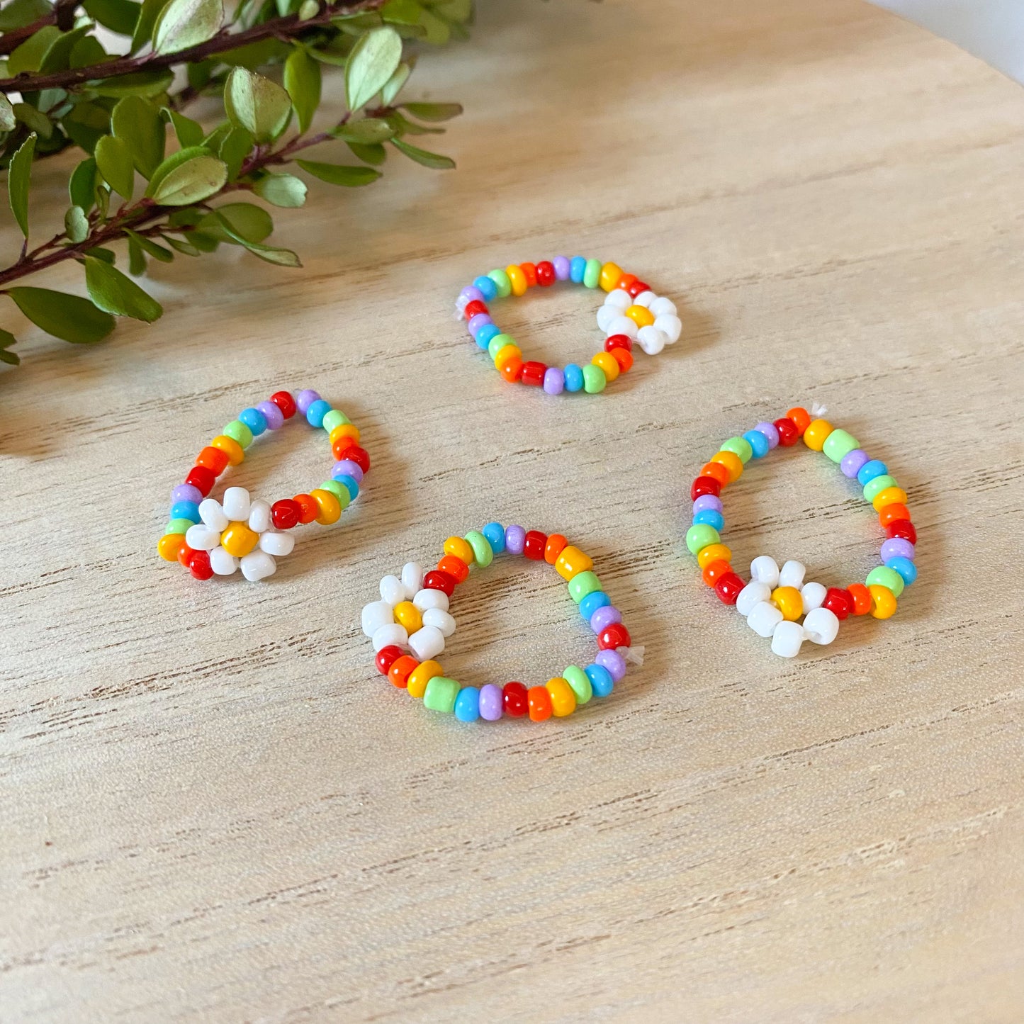 Rainbow Daisy Ring