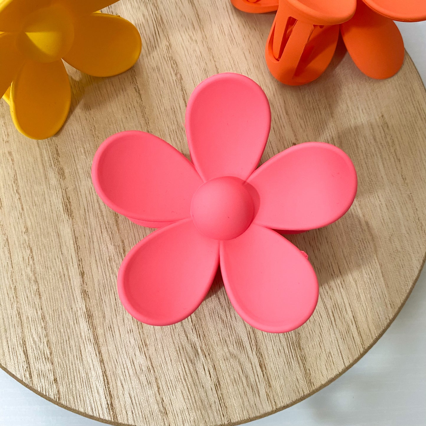 Strawberry Flower Claw Clip-Large