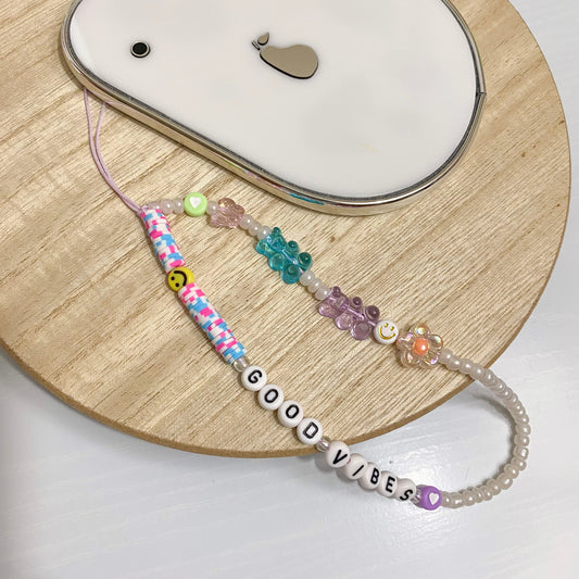 Good Vibes Phone Charm