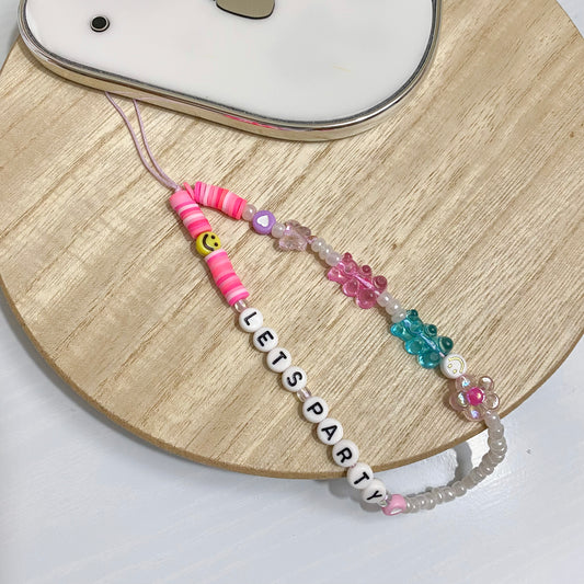 Let's Party Phone Charm