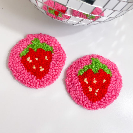 Strawberry Car Coaster