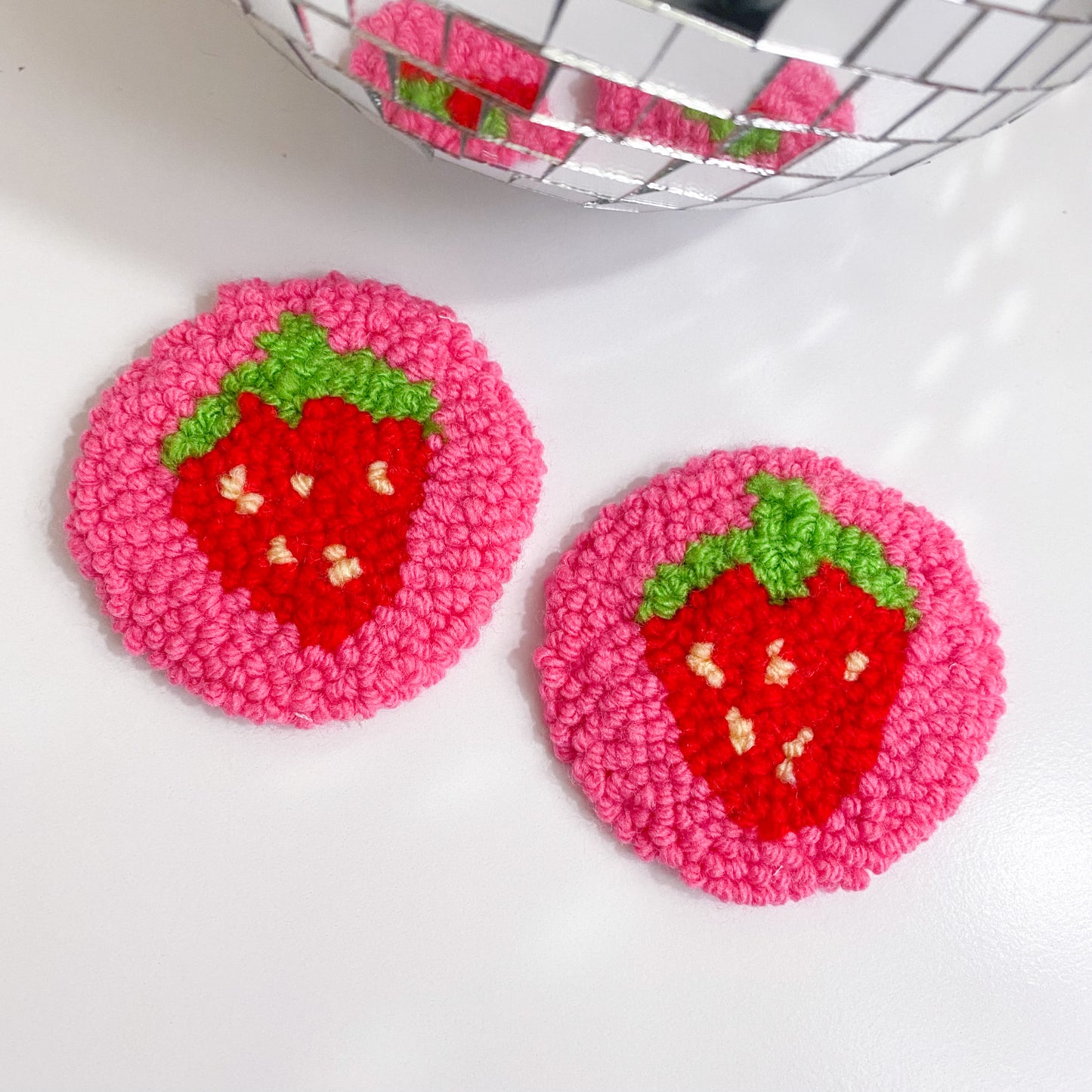 Strawberry Car Coaster