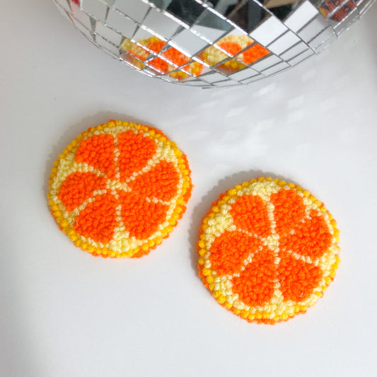 Orange Fruity Car Coaster