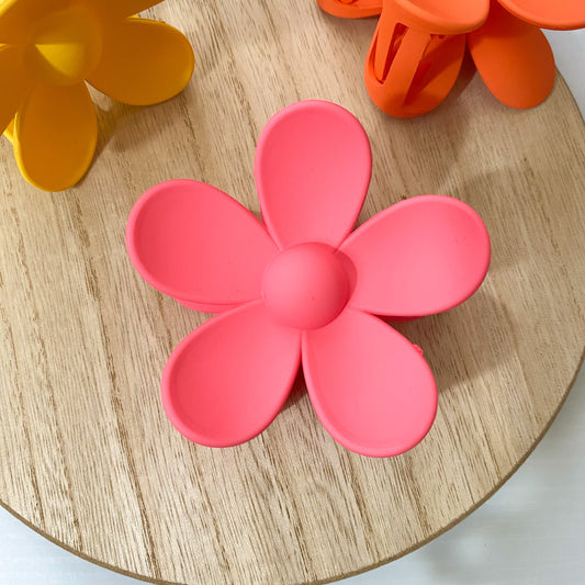 Strawberry Flower Claw Clip-Large