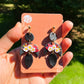 Fall Midnight Flowers Earrings